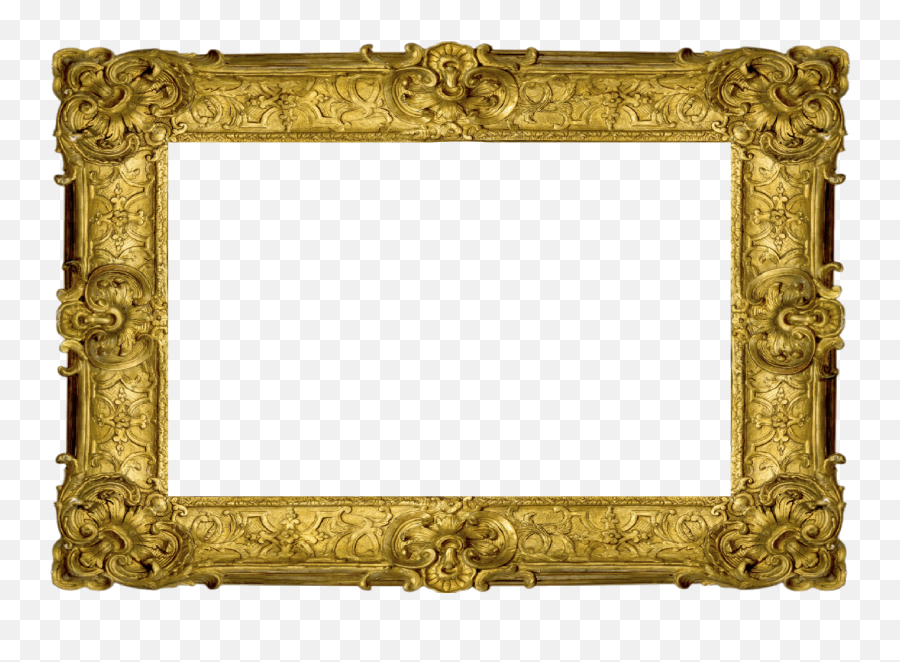 Fancy Gold Frame Vector Transparent - Cadre En Bois Doré Ancien Emoji,Frame Clipart