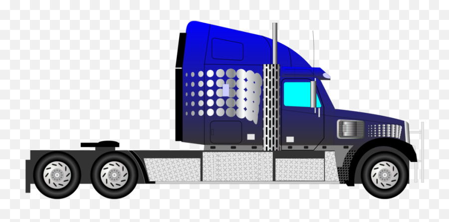 Truck Clipart - Sideways Truck Transparent Emoji,Semi Truck Clipart