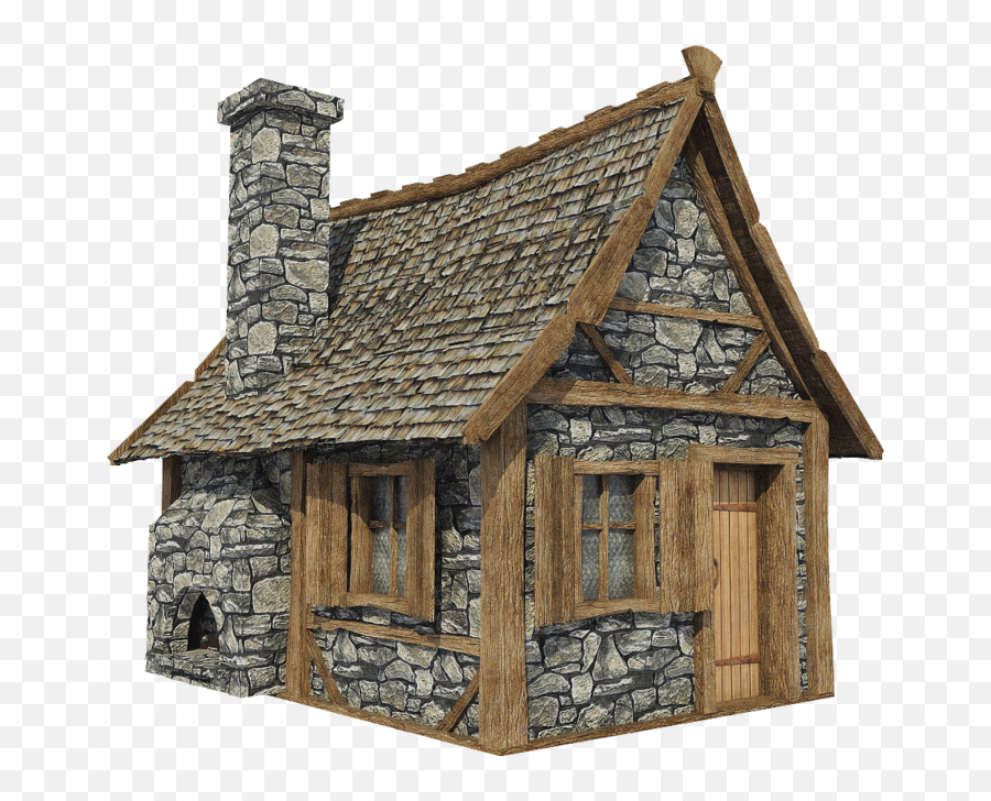 Old House Transparent Background - Old House Without Background Emoji,House Transparent