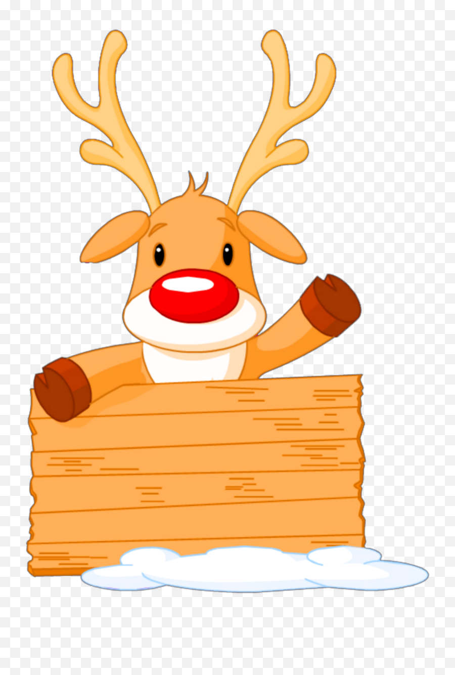 Ftestickers Christmas Reindeer Rudolph Cute - Cute Rudolph Cute Rudolph The Red Nosed Emoji,Reindeer Clipart