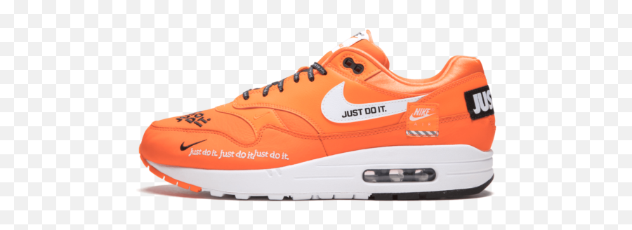 Size 11 - Nike Air Max 1 Just Do It 2018 Ao1021800 Orange Nike Air Max Emoji,Nike Just Do It Logo
