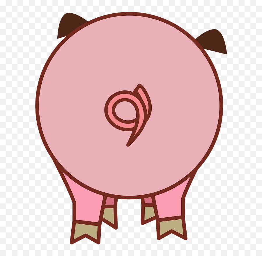 Pigs Tail Clipart - Clipart Piggy Pig Tail Emoji,Tail Clipart