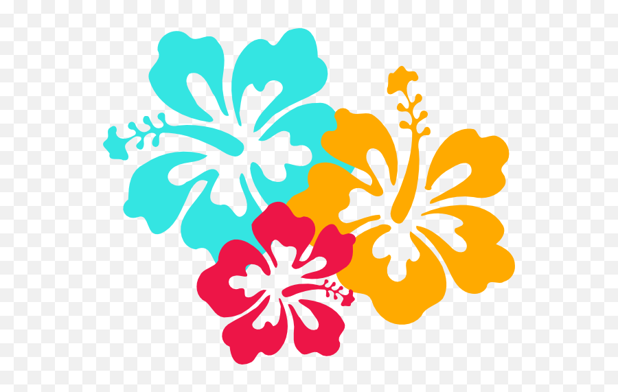 Hibiscus Clip Art At Vector Clip Art 2 - Tropical Flower Hibiscus Flower Silhouette Emoji,Hibiscus Clipart