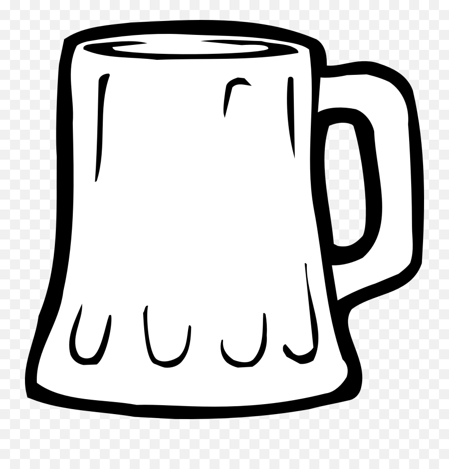 Beer Mug Black And White Clip Art At - Animated Empty Beer Glass Emoji,Beer Clipart
