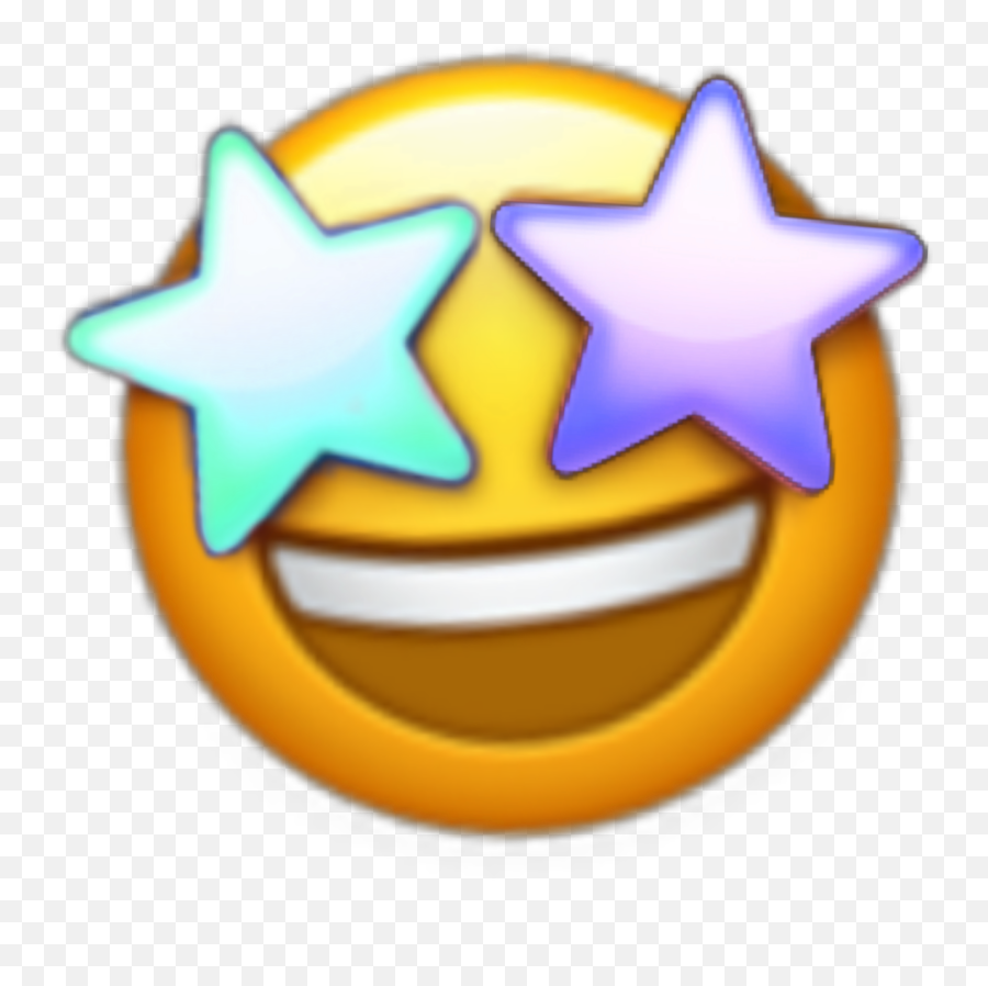 Star Wow Emoji Cool Blue Purple Sticker - Happy,Wow Emoji Png