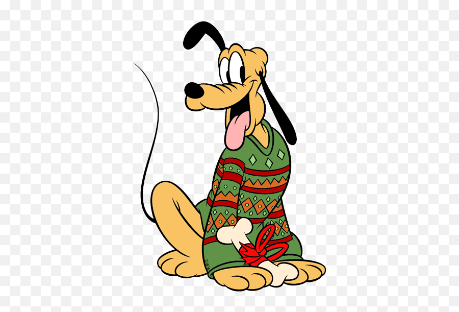 Mickey And Friends Christmas Clip Art 4 - Pluto Shirt Disney Emoji,Disney Christmas Clipart