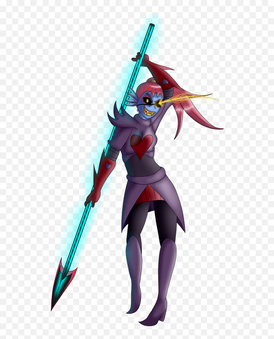 Download Hd 748 X 1069 1 - Undyne The Undying Spear Supernatural Creature Emoji,Spear Png