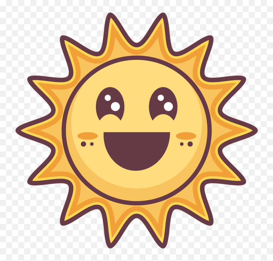 Smiling Sun Clipart Free Download Transparent Png Creazilla - Gear Drawing 10 Teeth Emoji,Sun Transparent Png