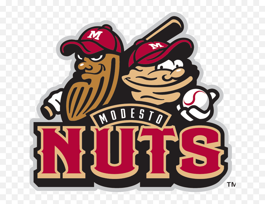 Minor League Baseball Logos Turn Huge - Modesto Nuts Emoji,Baseball Logos