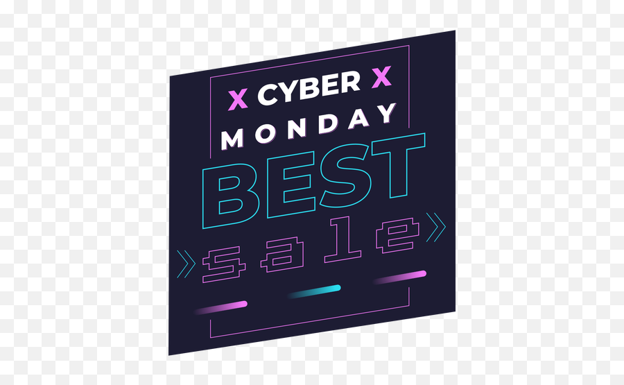 Cyber Monday Promo Pixel Badge - Language Emoji,Cyber Monday Png