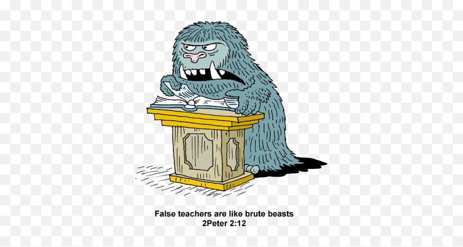 Image False Teachers Are Like Brute Beasts Christartcom - Clip Art Of A False Teacher Emoji,Preacher Clipart