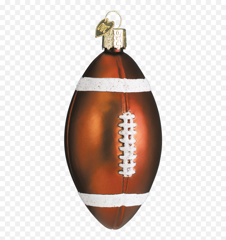 Old World Christmas Blown Glass Football Ornament Emoji,Ornament Transparent