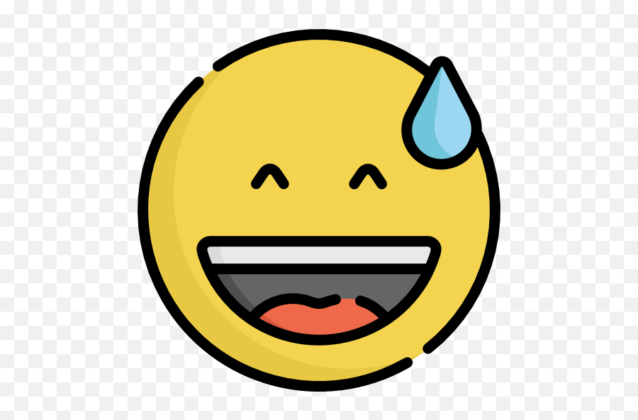 Free Icon Laughing Emoji,Sweat Emoji Png