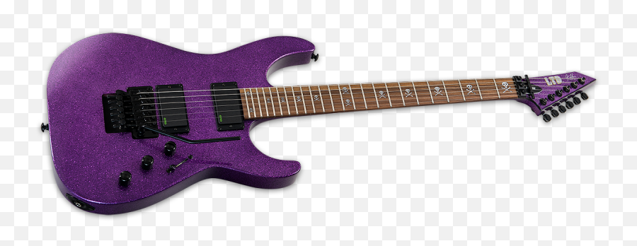 Ltd Kirk Hammett Kh - 602 Purple Sparkle Solid Body Electric Emoji,Purple Sparkles Png