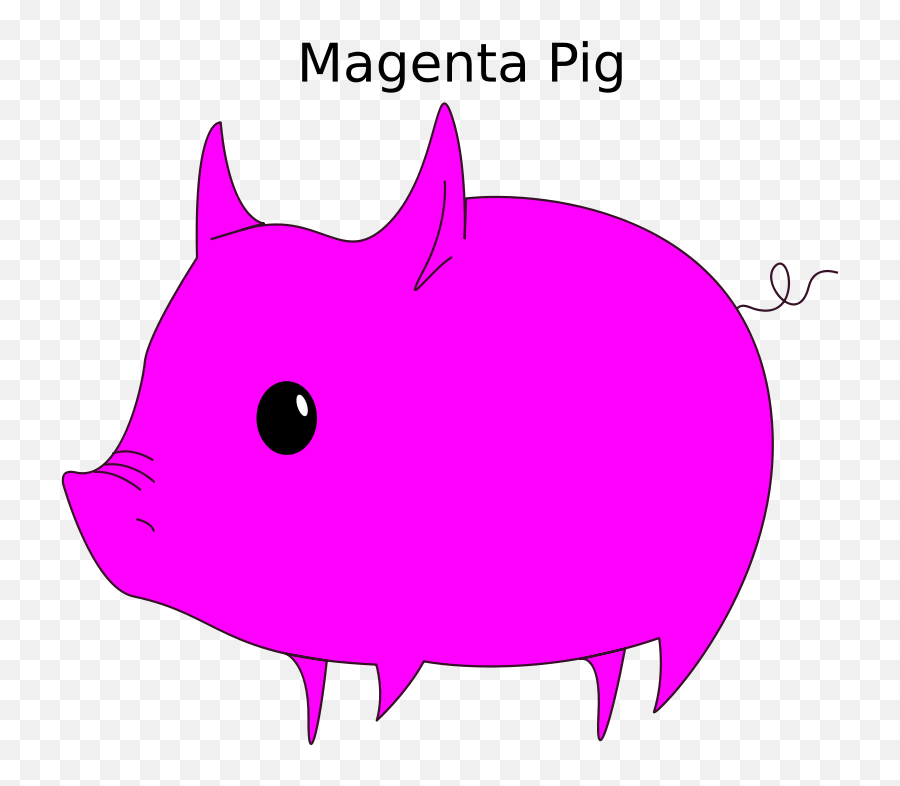 Free Clipart Magenta Pig 10binary Emoji,Free Pig Clipart