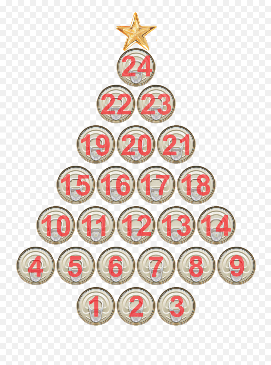 Download Can Christmas Tree Star - Advent Calendar Png Image Emoji,Christmas Tree Star Clipart