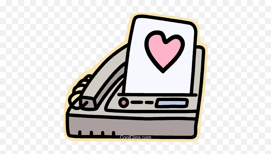 Fax Machine Royalty Free Vector Clip Art Illustration Emoji,Fax Clipart