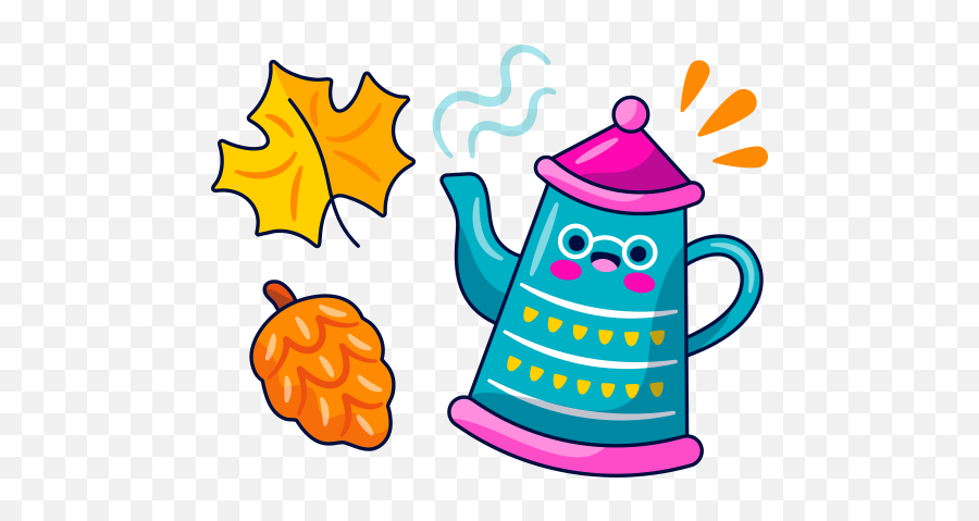 Teapot Stickers - Free Food Stickers Emoji,Tea Pot Png