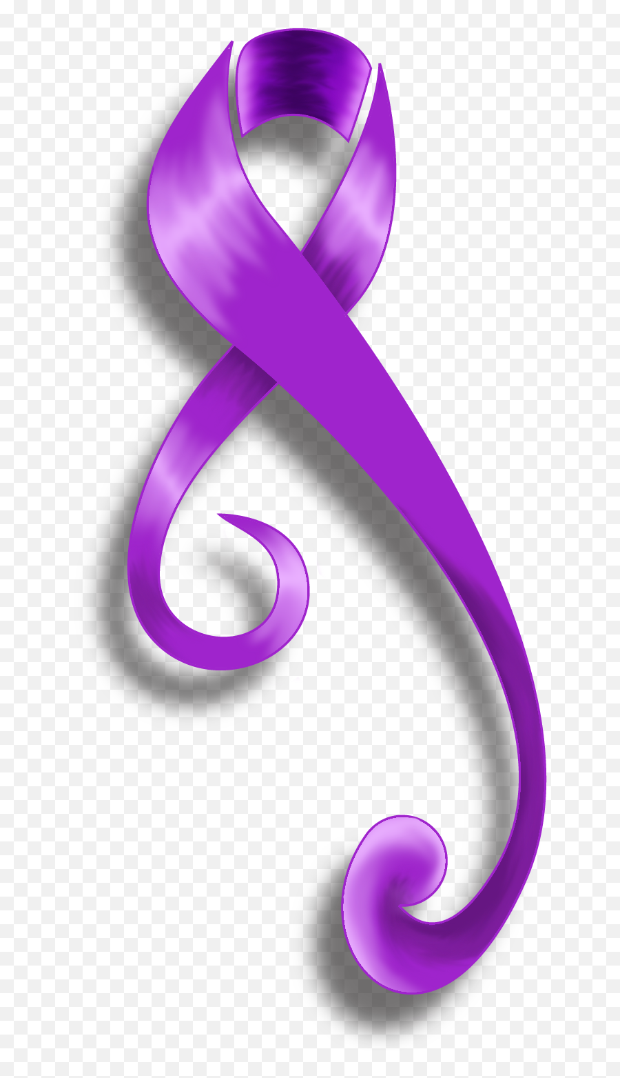 Clipart Of Purple Twisted Ribbon On A White Background Free Emoji,Purple Ribbon Transparent Background