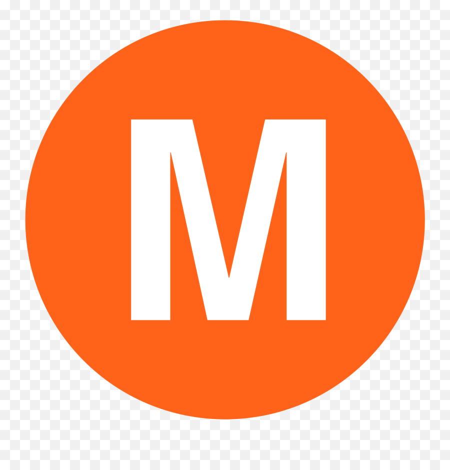 Orange M Logo - Vertical Emoji,M Logo