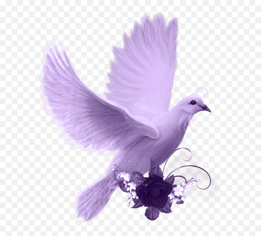 Paloma Png - Transparent Purple Doves Emoji,Paloma Png