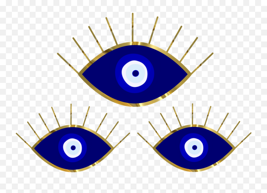 All Evil Eyes On You Sticker By Ume Images - White 3x3 Poster Evil Eye Emoji,Evil Eyes Png