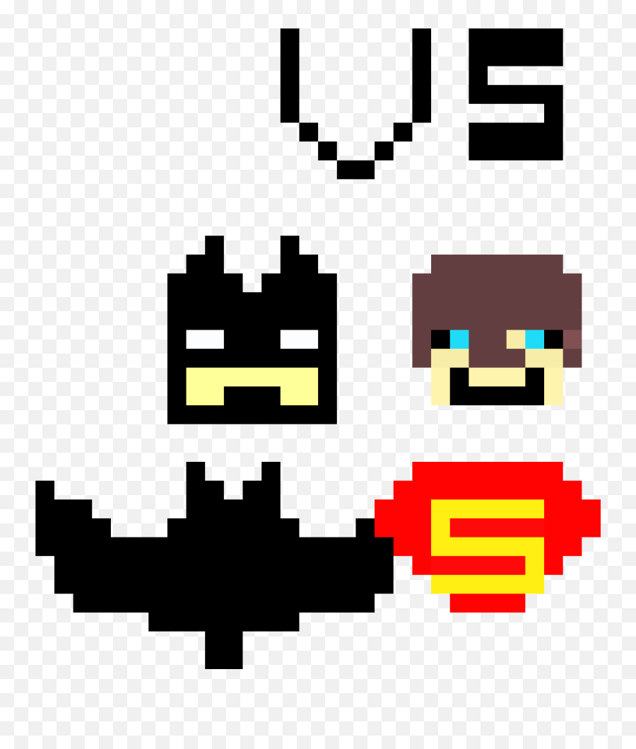 Batman Vs Superman - Pixel Art Ballon De Foot Facile Transparent Gif Twitch Emoji,Batman Vs Superman Logo
