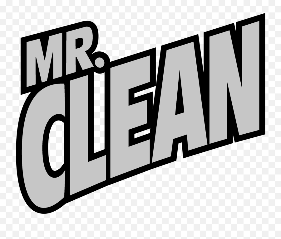 Mr Clean Logo Black And White - Transparent Mr Clean Logo Emoji,Clean Logo