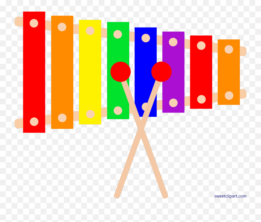 Colorful Xylophone Musical Instrument - Xylophone Clipart Emoji,Xylophone Clipart