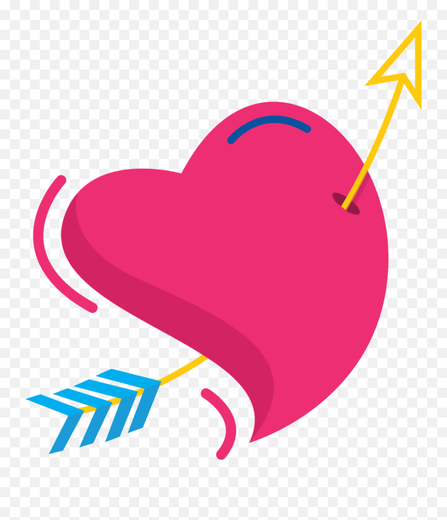 Free Cute Heart With Arrow 1186867 Png - Girly Emoji,Cute Arrow Png