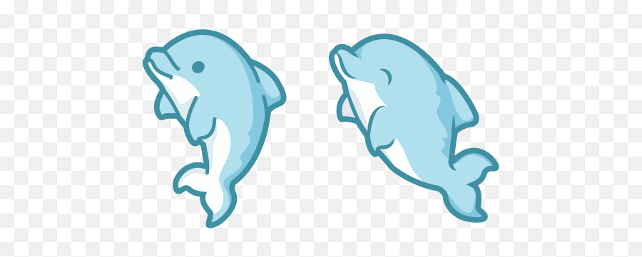 Cute Dolphin Cursor - Dolphin Cursor Emoji,Pink Dolphin Logos