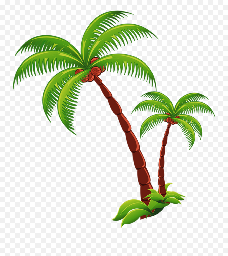 Png Palm Tree - Clipart Transparent Background Coconut Tree Emoji,Island Transparent