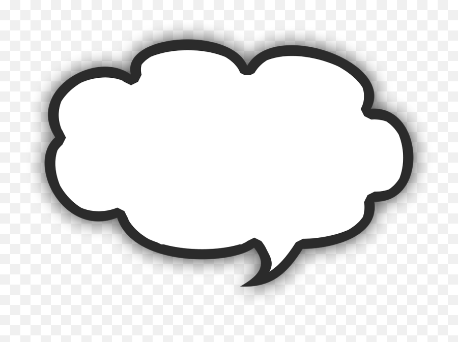 Cloud Text Box Png Transparent Png - Dot Emoji,Box Png