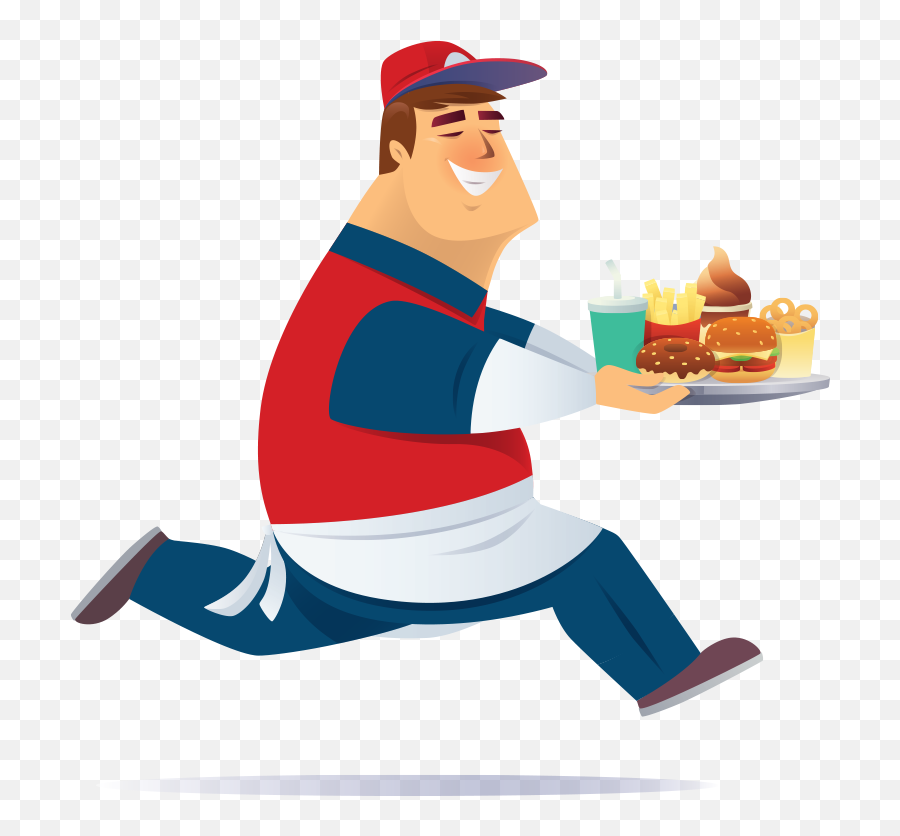 Serve More Customers At Peak Times - Fast Food Service Png Emoji,Waiter Clipart