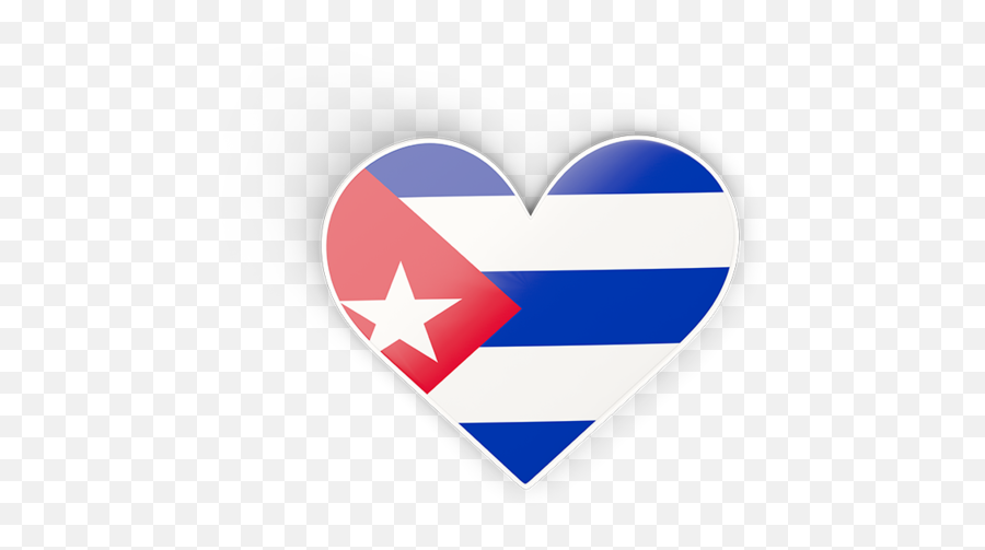 Heart Sticker - Cuban Flag Heart Png Emoji,Cuban Flag Png