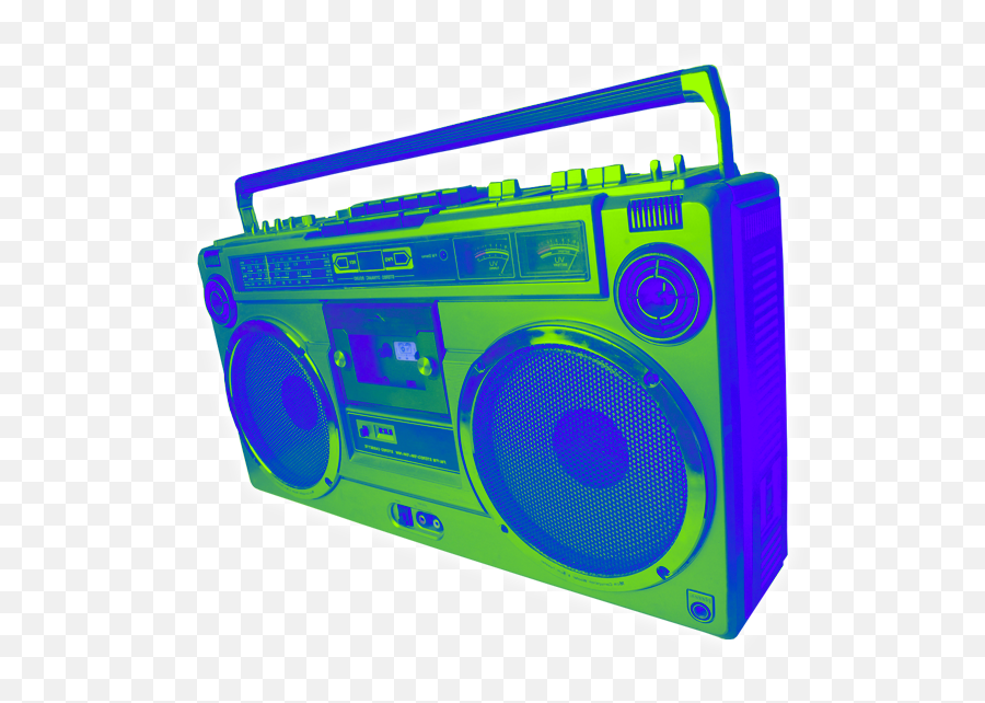 Download 80 S Boom Box Pictures To Pin - 80s Radio Transparent Emoji,Boom Box Png