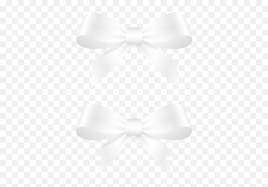 Pin By F Emoji,White Bow Png
