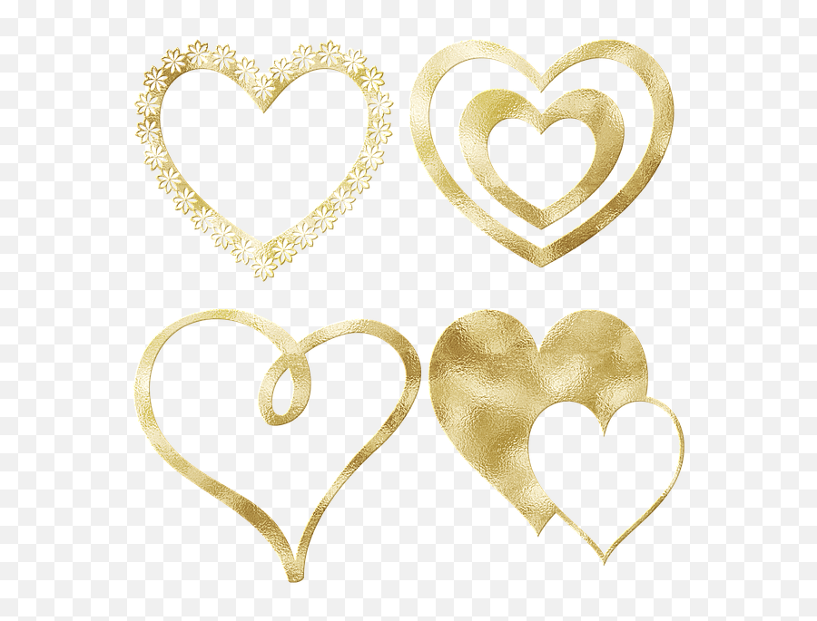 Free Photo Hearts Romance Gold Romantic Valentine Love - Max Emoji,Gold Hearts Png
