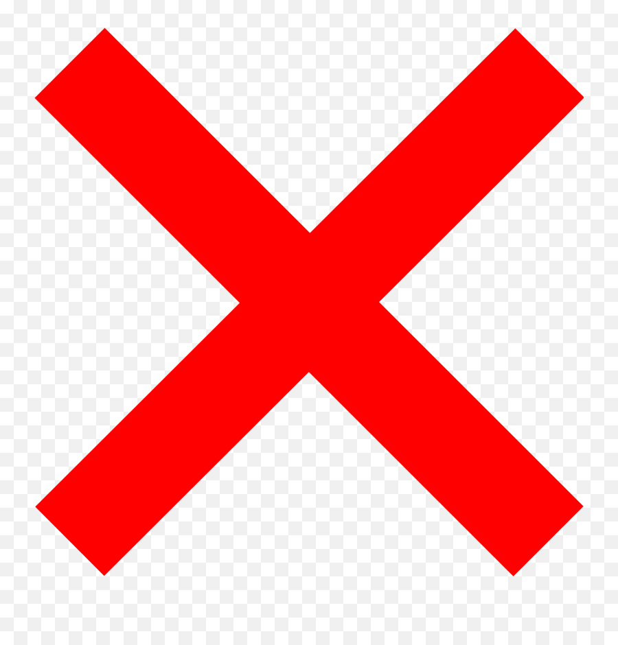 X Png Free X - Red X Emoji,X Transparent
