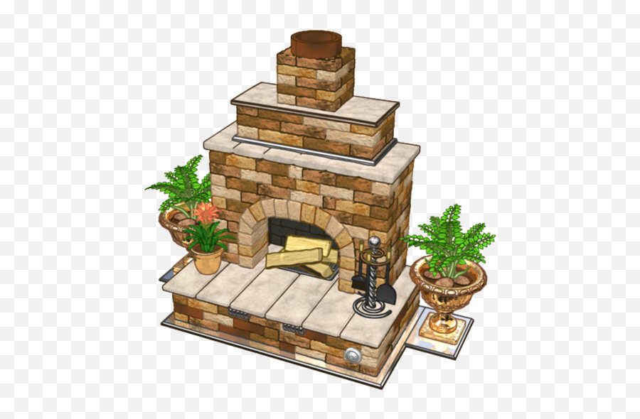 Fireplace Clipart Garden - Masonry Oven Emoji,Fireplace Clipart