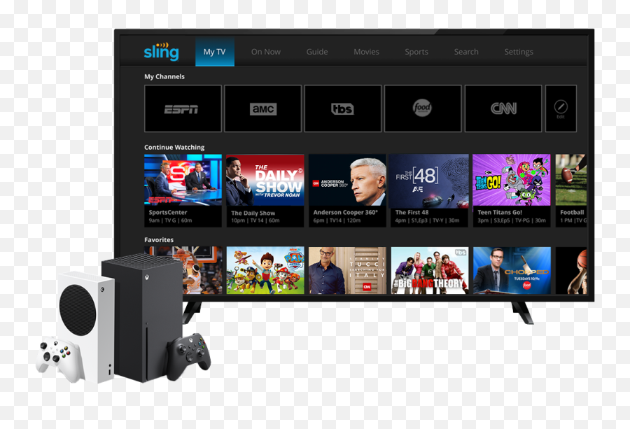 Watch Live Tv On Xbox Series Xs Sling Tv Emoji,Xbox One X Logo