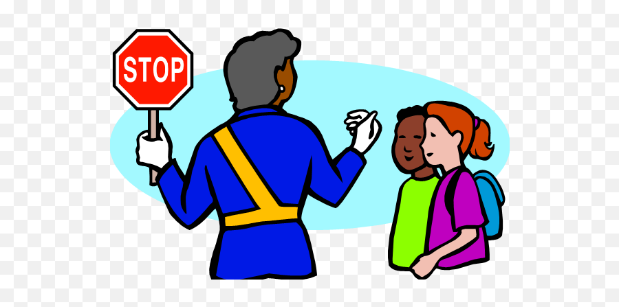 Back To School Safety Clipart - Crossing Guard Images Clip Art Emoji,Safety Clipart