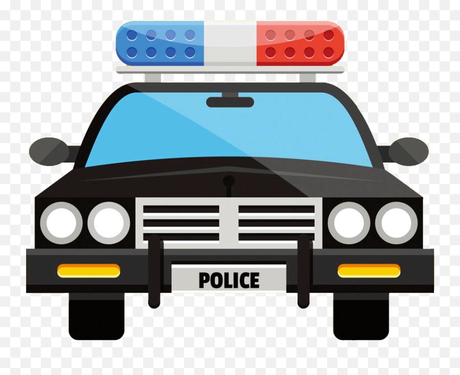 Library Of Cartoon Police Car Image - Front Police Car Clipart Emoji,Police Car Clipart