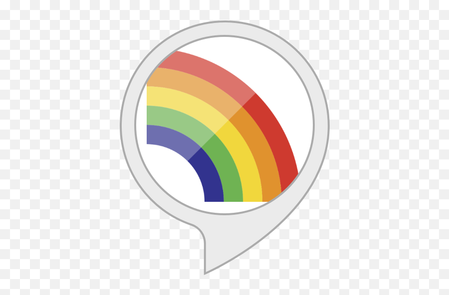 Rainbow Fact Number Seven Card - Vertical Emoji,Amazon Alexa Logo