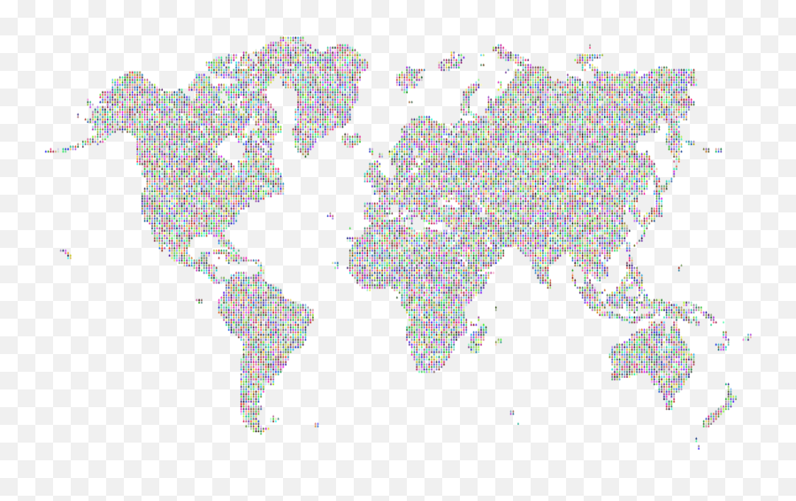 Pink Map Area Png Clipart - World Map On Trees Emoji,Poverty Clipart