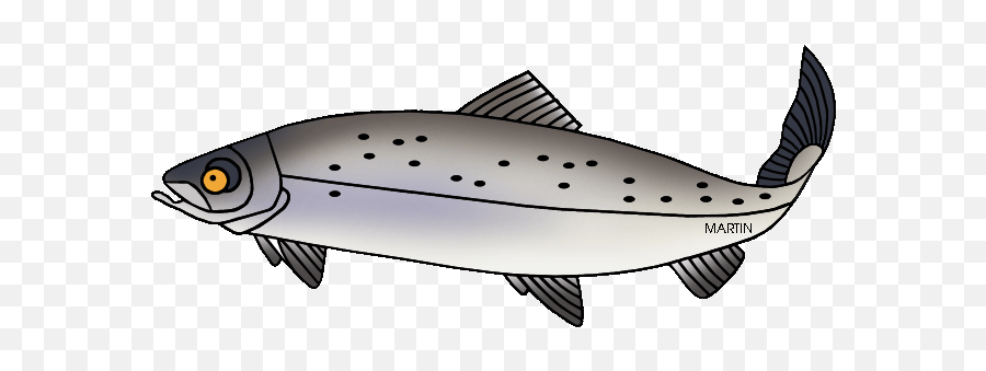 Free Cute Salmon Cliparts Download - Fish Products Emoji,Salmon Clipart