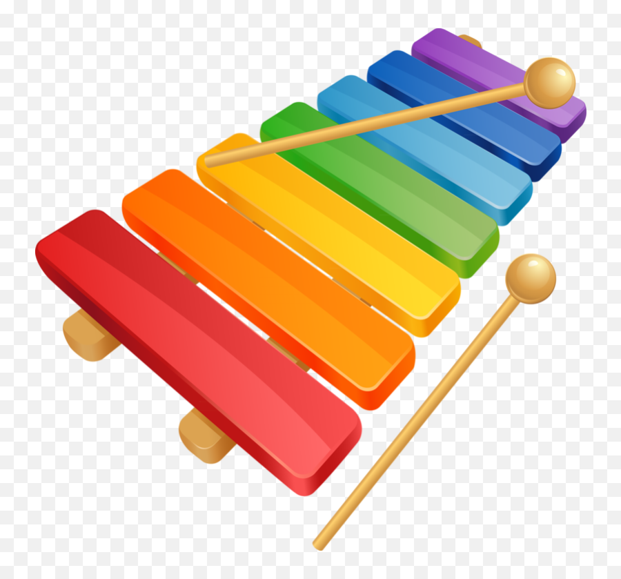 Xylophone Clipart Music Toy Xylophone - Xylophone Clipart Png Emoji,Xylophone Clipart