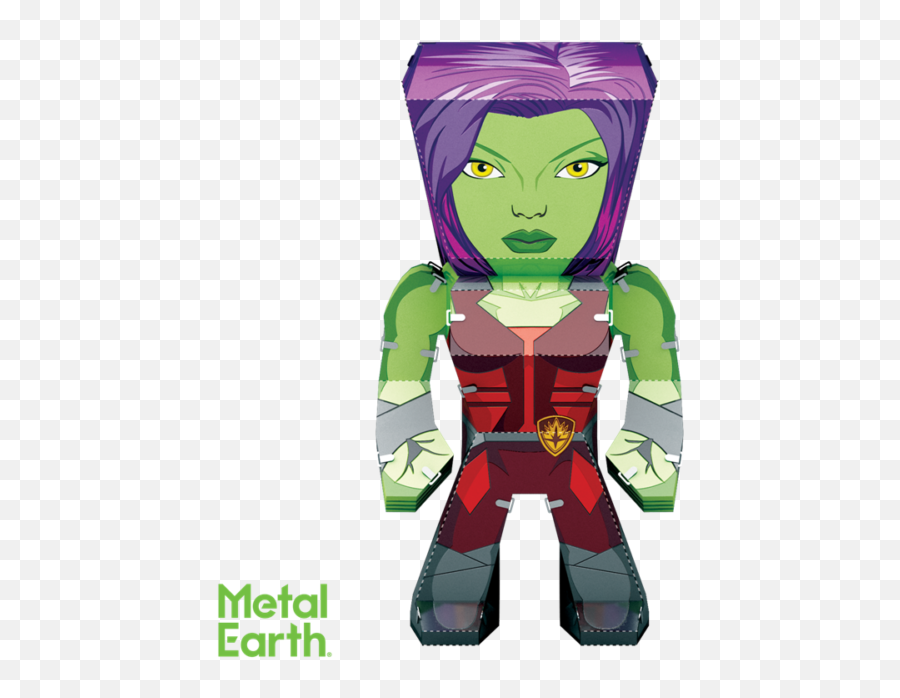Fascinations Gamora Guardians Of The Galaxy Metal Earth Model Kit Mem010 - Gamora Emoji,Guardians Of The Galaxy Logo