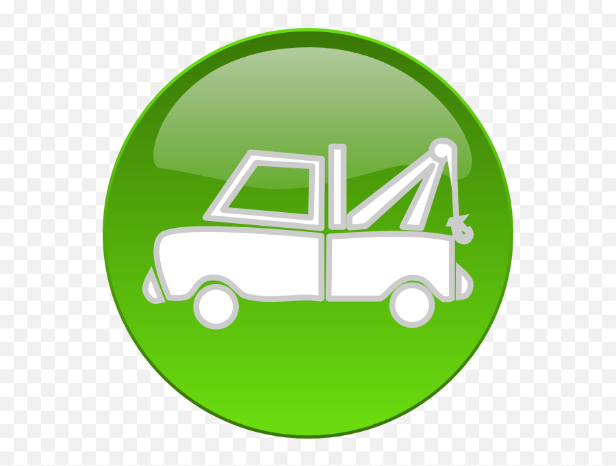 Tow Truck Button Clip Art At Clker - Tow Truck Button Emoji,Tow Truck Clipart