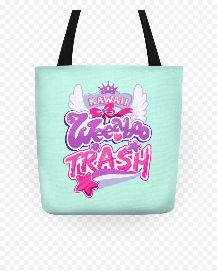 Kawaii Weeaboo Trash Anime Logo Totes - Kawaii Weeaboo Trash Emoji,Anime Logo